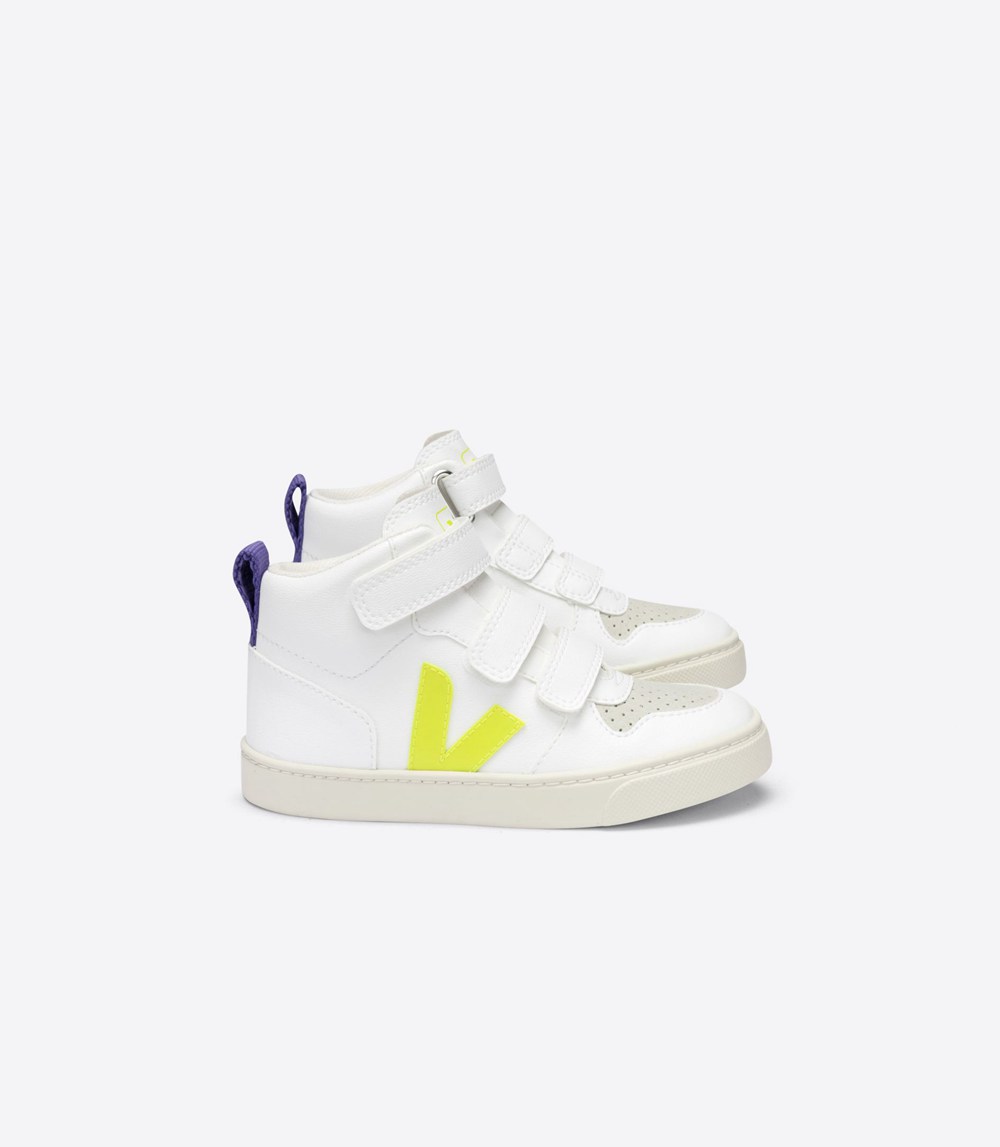 Veja Sneakers Kids - V-10 Mid Cwl - White - 1486KZBFL